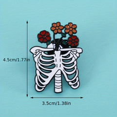 Paint Dripping Halloween Decoration Brooch Metal Clothing Accessories