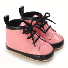 Baby Boys Lace Up Walking Shoes Lightweight High Top Sneakers