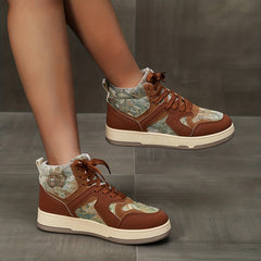 Women's Floral Print Skate Shoes Lightweight Breathable