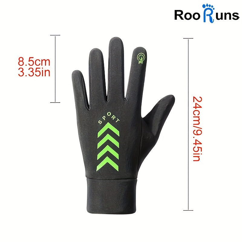 Waterproof Fleece-lined Winter Cycling Gloves Touch Screen Outdoor Men's