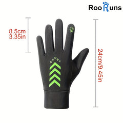 Waterproof Fleece-lined Winter Cycling Gloves Touch Screen Outdoor Men's