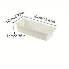 Large Plastic Refrigerator Storage Box With Drain Clapboard