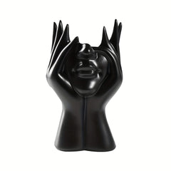 Unique Girl Face Resin Vase Flower Pot for Home & Garden