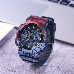 Anime Graffiti Multifunctional Student Sports Boys Watch