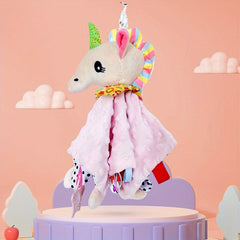 Plush Animal Baby Toy Blanket for Newborn Boys and Girls