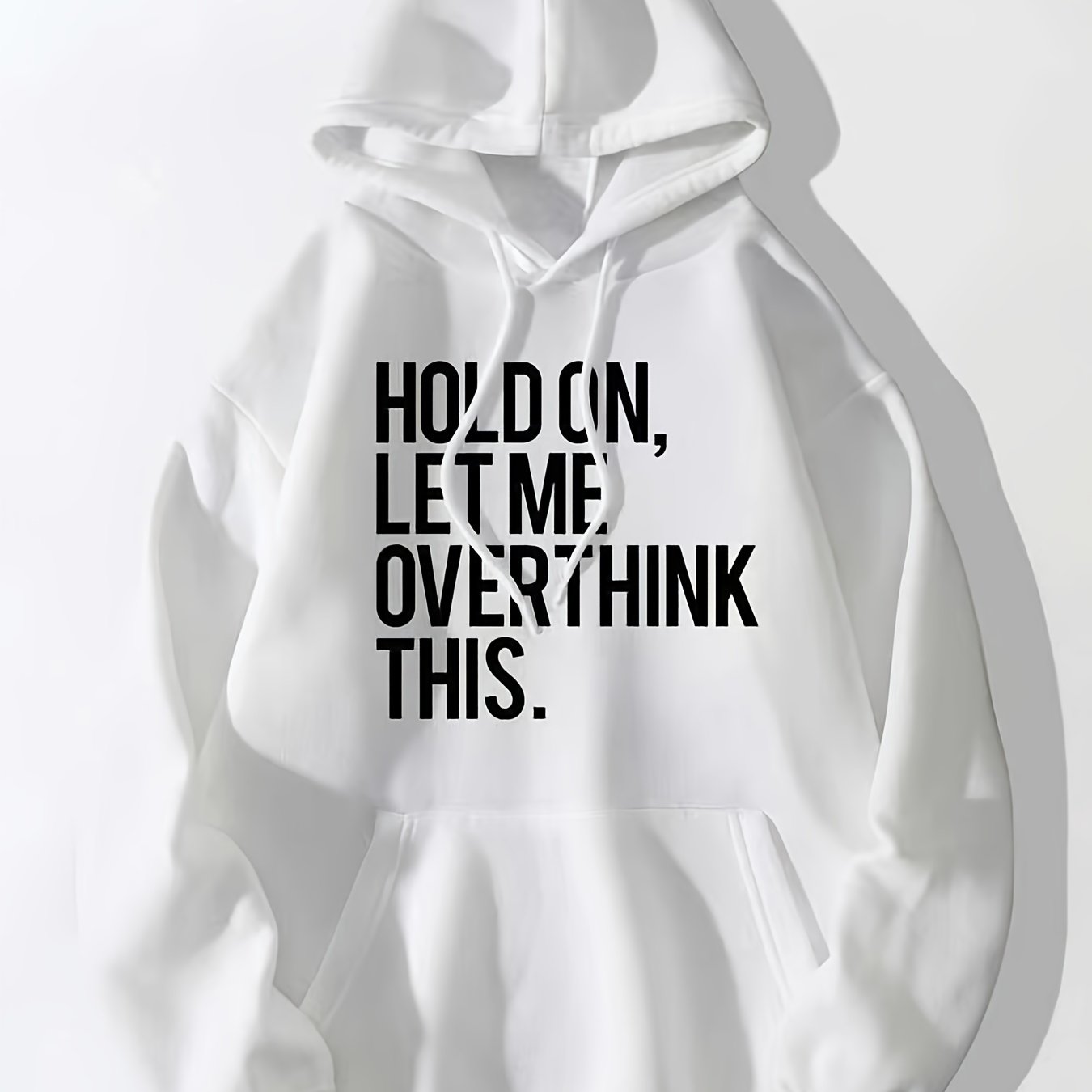 Casual Drawstring Hoodie Sweatshirt with Pocket