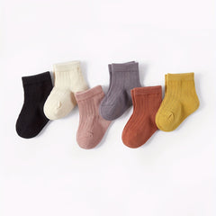 6 Pair Infant Short Socks Spring Summer Hollow Out Knee High Socks