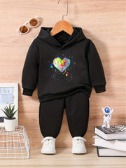 Infant Baby Love Heart Graphic Outfit