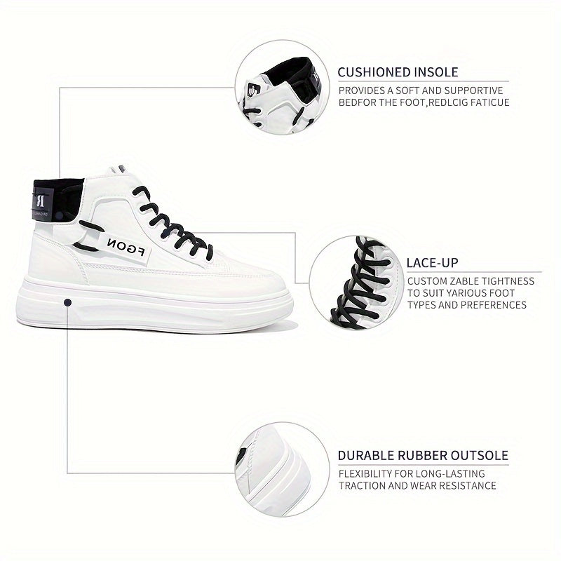Women's Letter Graphic Skate Shoes Thick Sole Sports Sneakers