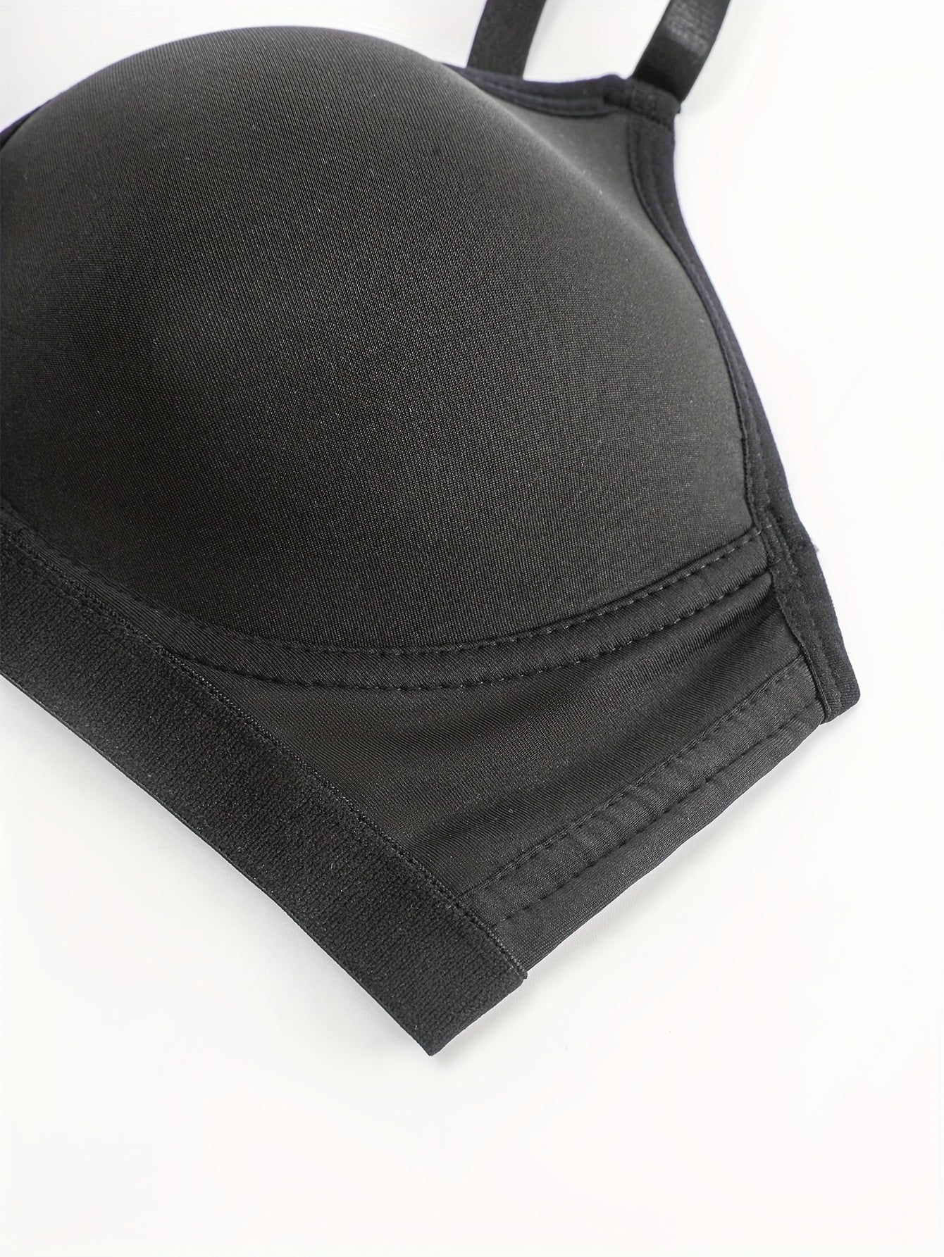 Solid Glossy T shirt Bras Comfy & Breathable Intimates Bra Women's Lingerie