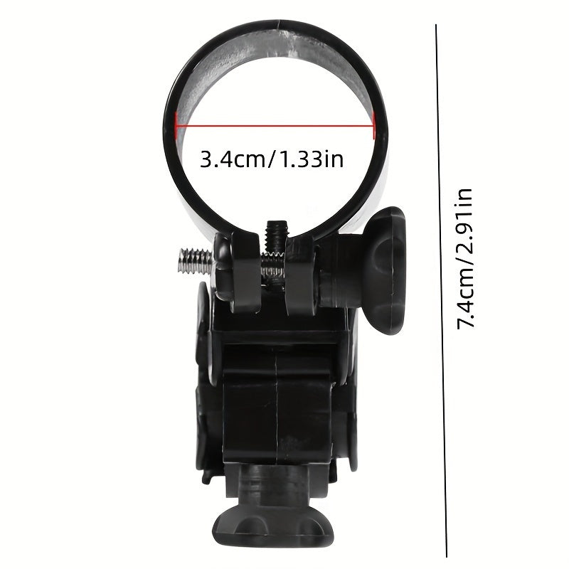 2pcs Bike Lamp Holder Flashlight Clip 360 Degree U Lamp Holder Clip