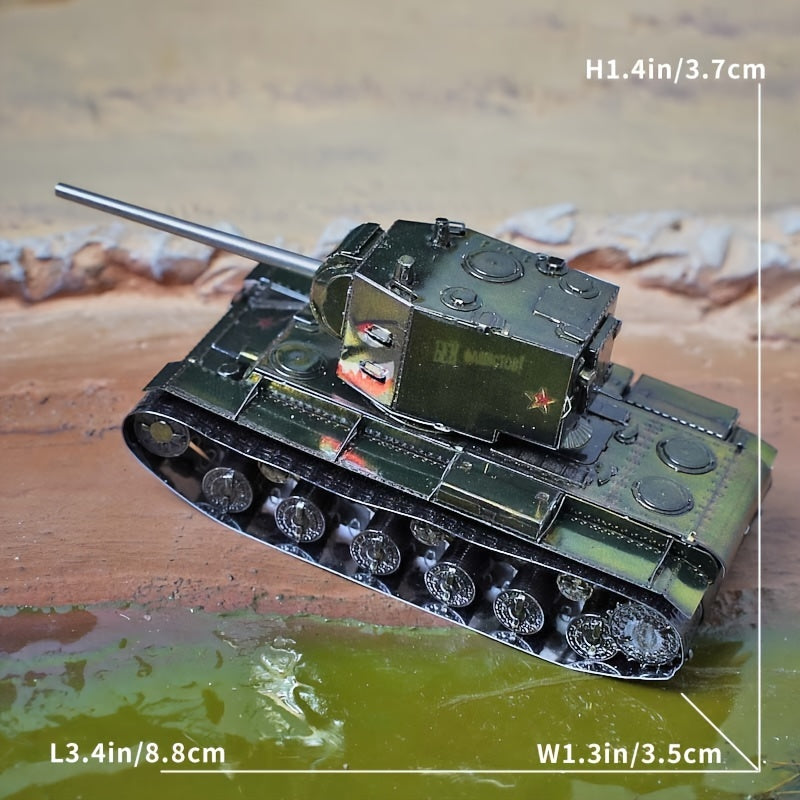 KV2 107 Tank 3D Metal Assembly Model Puzzle