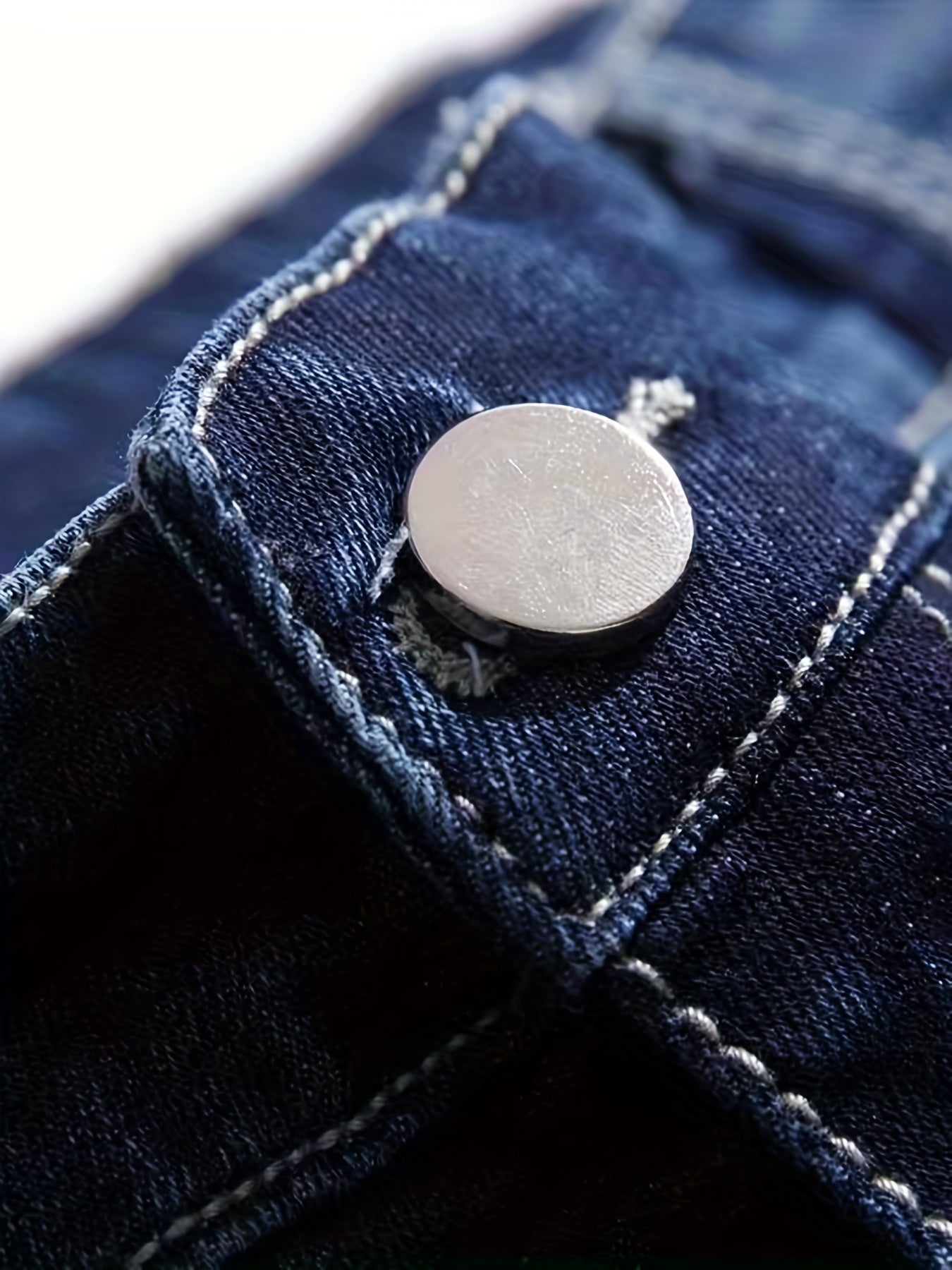 Men's Distressed Denim Shorts Street Style