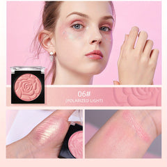 Petal Face Blushes Powder Shimmer Cheek Blush Matte Lightweight Face Brighten