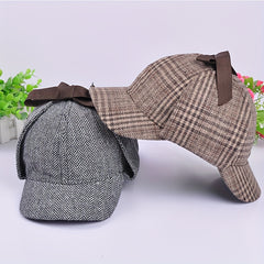 Detective Costume Hat Cosplay Hat Vintage Hat Deerstalker Hat Cap