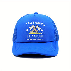 Fix Stuff Trucker Hat Unisex Baseball Cap Sunscreen Dad Hats