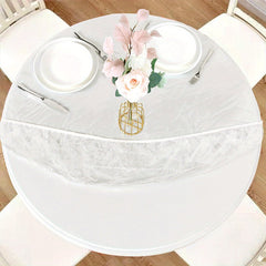 Vinyl Round Tablecloth Waterproof Tablecover Rectangle Table Cloth