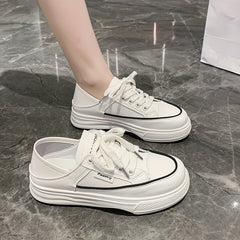 Women's Platform Sneakers Lace Up Walking Shoes