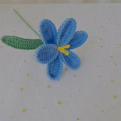 Crochet Blooming Tulip by Milk Cotton Yarn Forever Flower for Mother's Gift