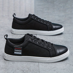 Men's Canvas Sneakers Anti-Skid Lace Up Walking Shoes