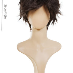 Men's Short Red Hair Wig Costume Cosplay Wig