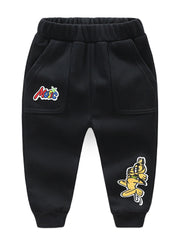 Cartoon Dog Print Boys Sweatpants Jogger Sports Pants Kids Clothing
