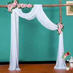 Wedding Draping Fabric Sheer Chiffon Tulle Drapery for Ceremony