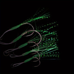 Fishing Jigging Assist Hooks Saltwater Luminous Jig Hooks High Carbon Steel