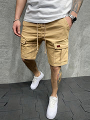 Men's Classic Cotton Cargo Shorts for Outdoor Activities