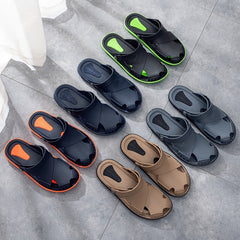 Men's Latex Sandals Breathable Slip On Shoes For Summer