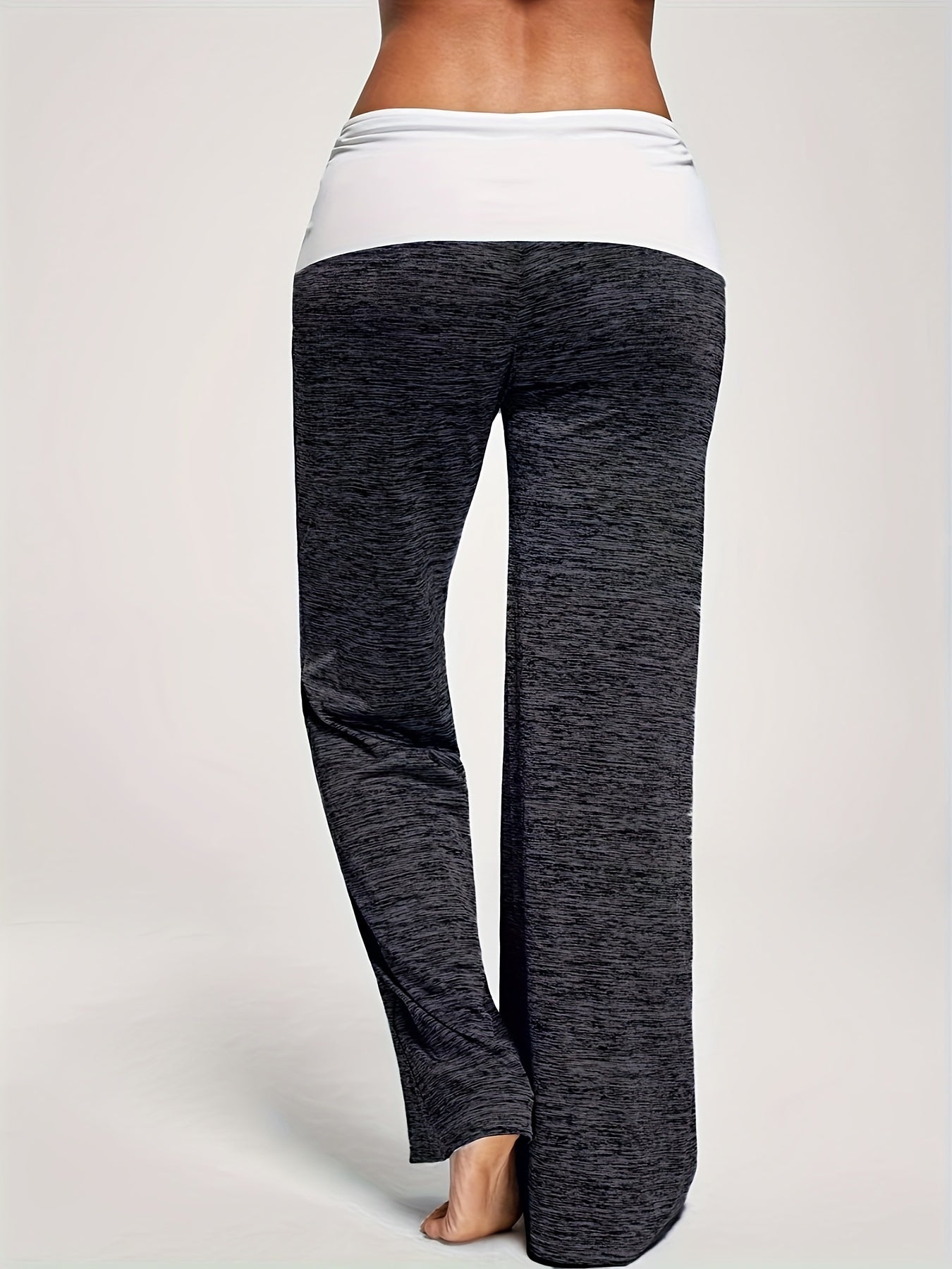 Wide Leg Elastic Yoga Pants Loose Casual Drawstring Pants
