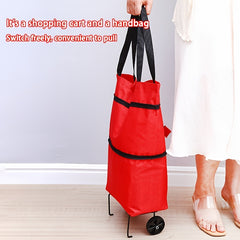 Portable Supermarket Shopping Carts - Small Handcart for Seniors