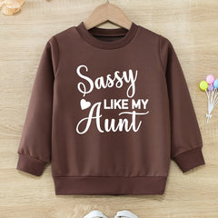 Girls' Sassy Aunt Graphic Active Pullovers