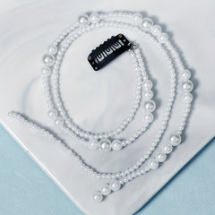 Faux Pearl Beaded Tassel Hair Clip Headpiece