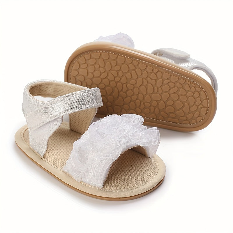 Breathable Open Toe Sandals For Baby Girls Lightweight Anti Slip Walking Shoes