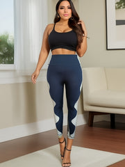 Colorblock Tummy Control Yoga Leggings