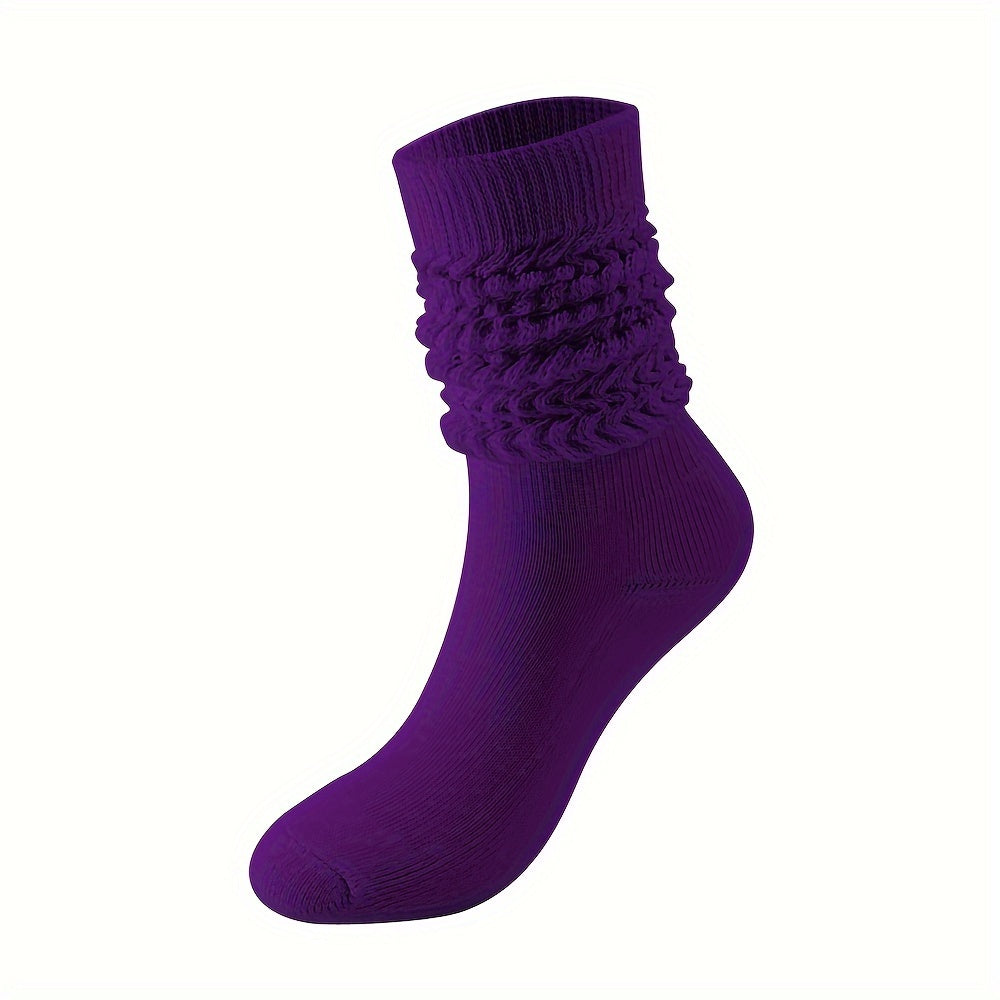 1 Pair Stylish Winter Scrunch Socks for Men Women