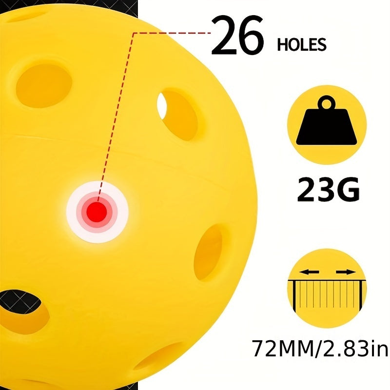 12 Pack Pickleball Balls w/ Storage Bag - Training & Competition
