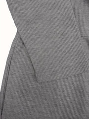 Solid Waffle Pattern Button Up Jumpsuit