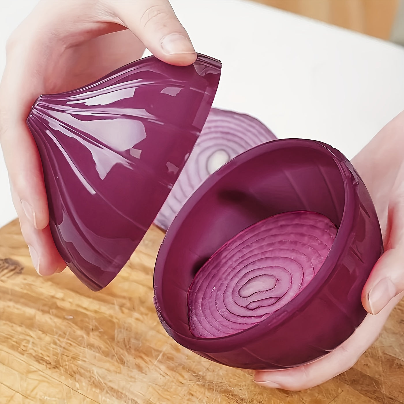 Onion Saver Food Storage Container Vegetable Crisper Kitchen Gadget
