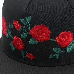 Men's Rose Embroidered Hip Hop Hat