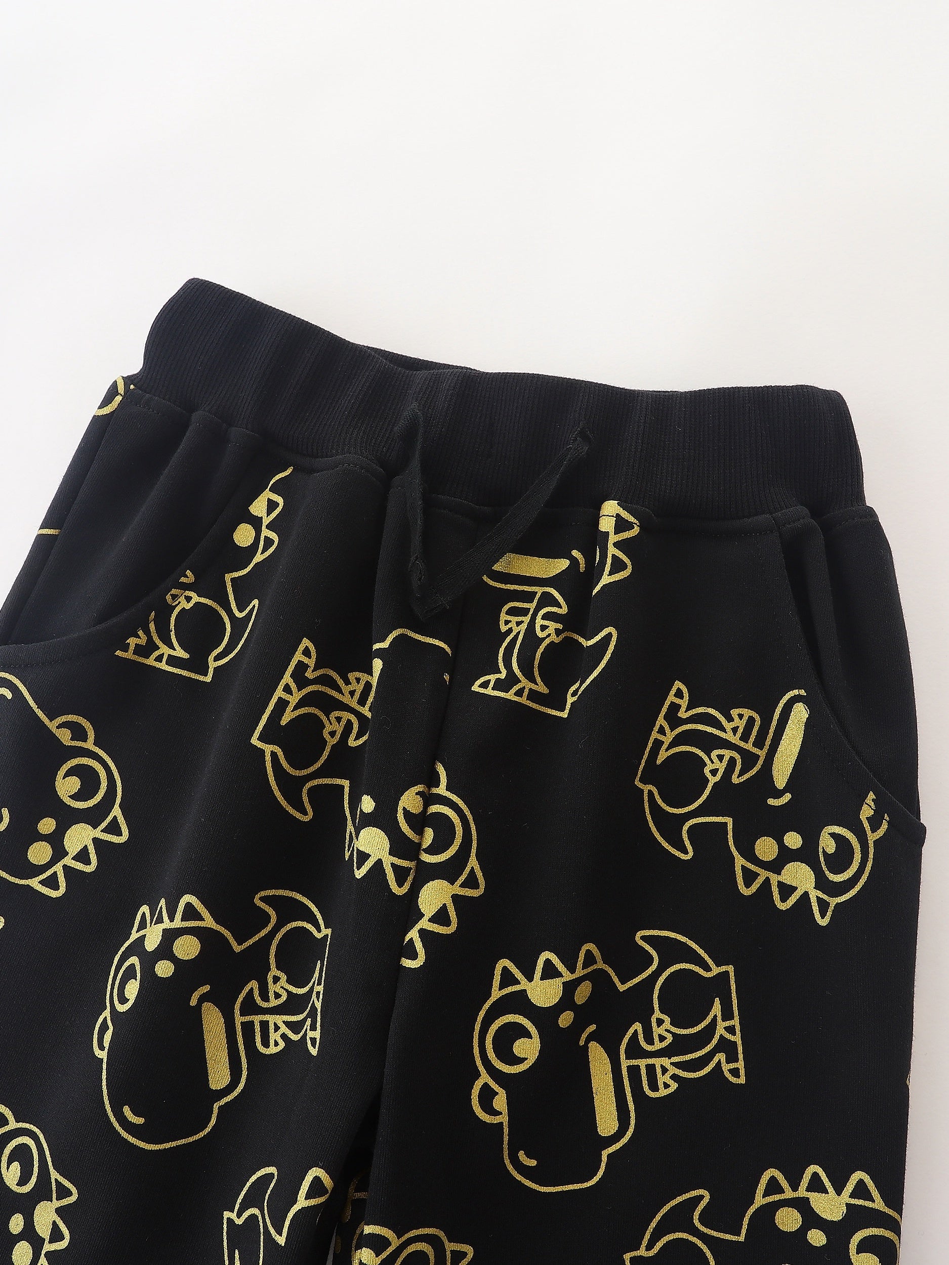 Dinosaur Print Boys Cotton Long Pants Spring Autumn Kids Clothing