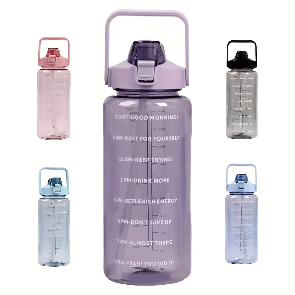 70oz Portable Transparent Fitness Water Bottle Leak Proof