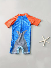 Boys Shark One piece Swimsuit Summer Kids Clothes