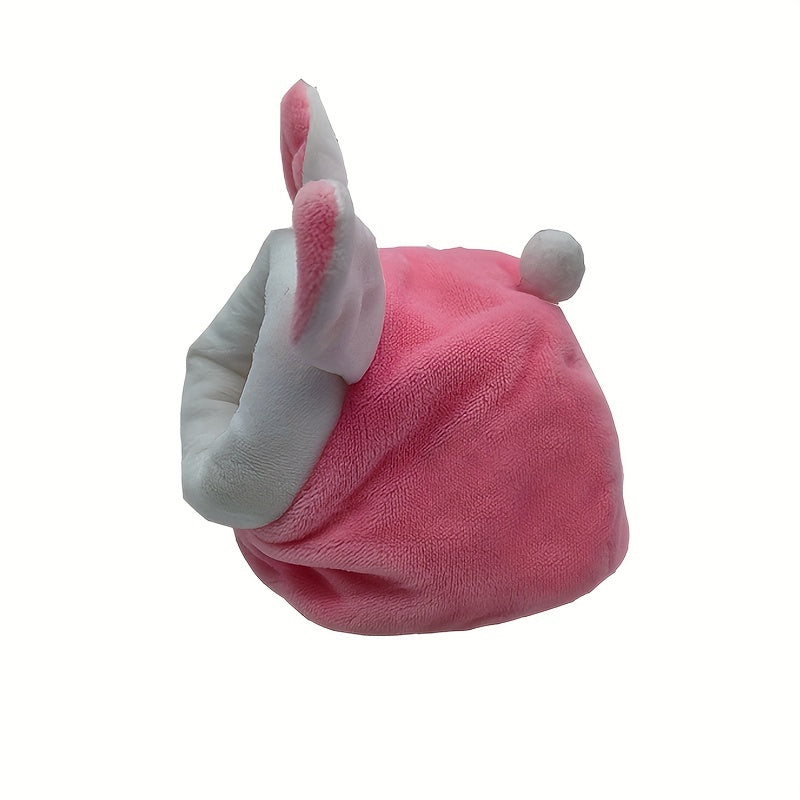 Pink Bunny Hamster Rabbit Warm Nest Sleeping Bag House Small Animal Winter