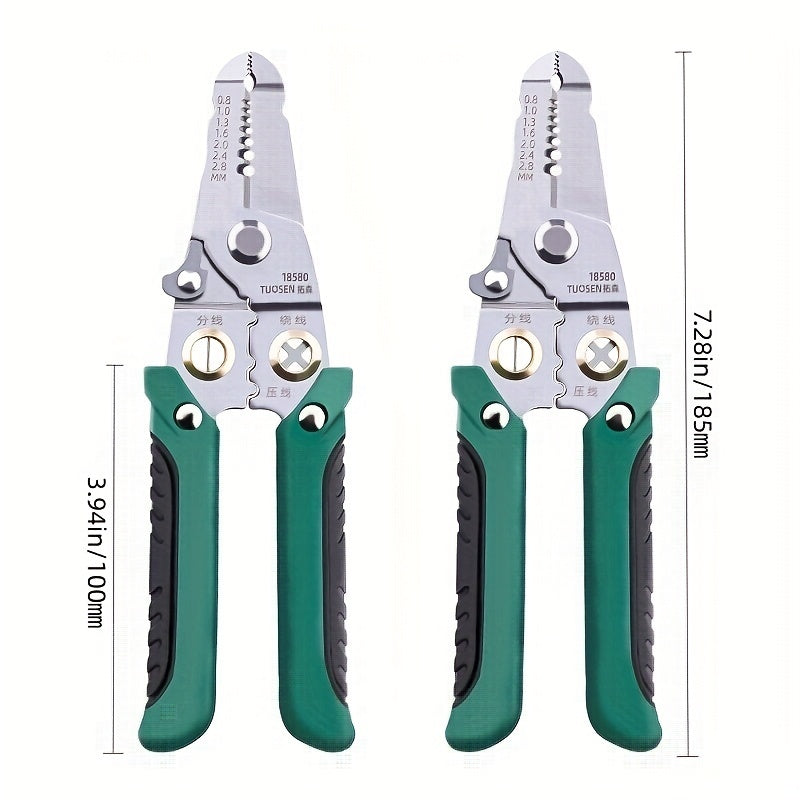 Electrician Pliers Wire Stripper Cutter Tool Stainless Steel