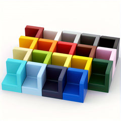 20 Piece Building Blocks Set for DIY Scene Play for Kids Ages 8-12