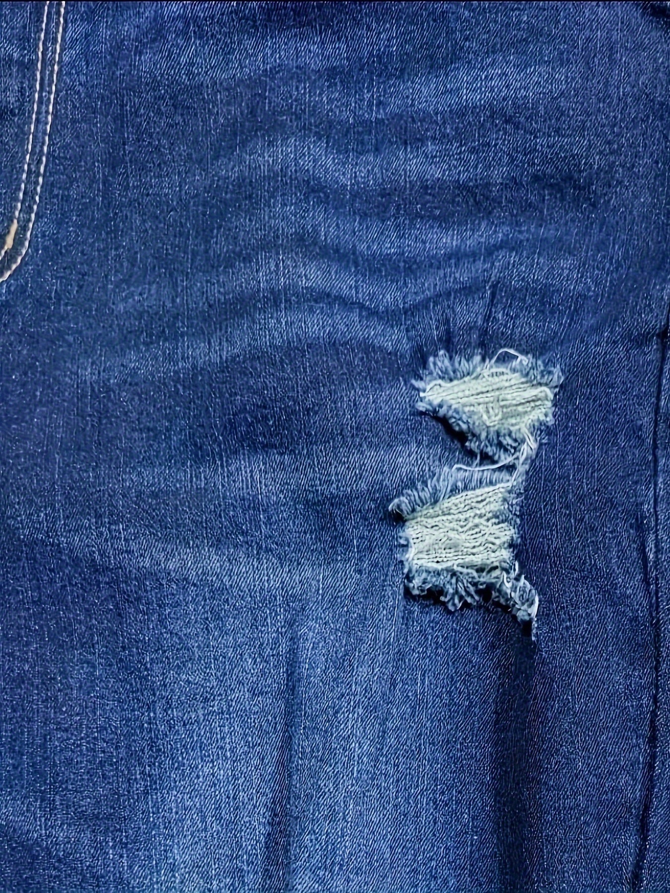 Ripped High Rise Flared Leg Jeans