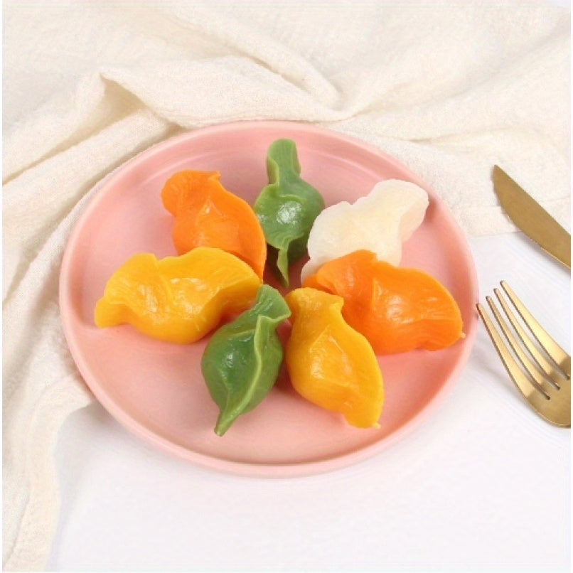 4pcs Simulated PVC Dumplings Variety Pack for Event Decor and Photography