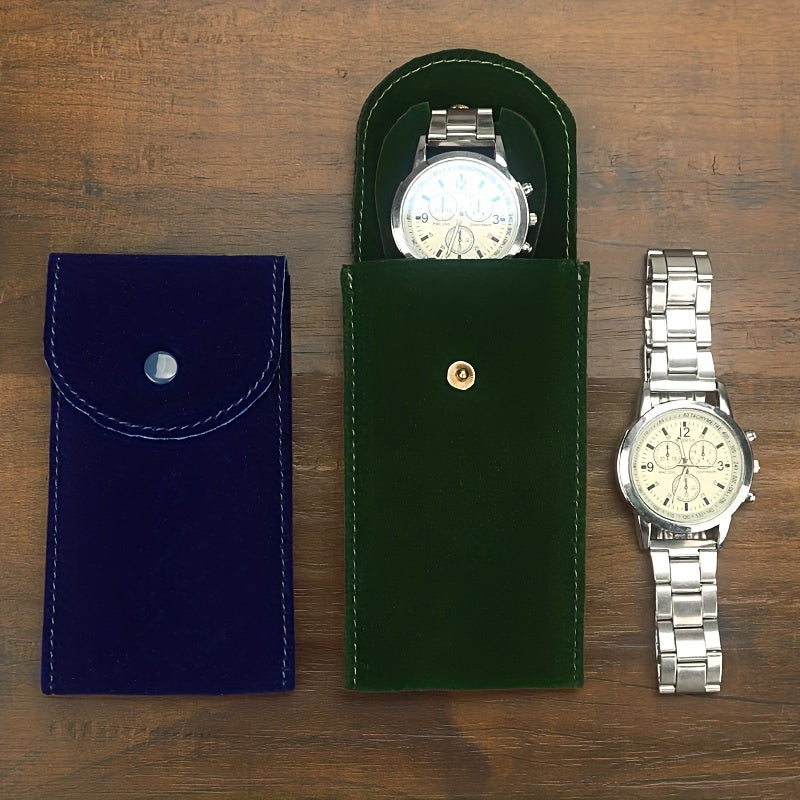 Velvet Snap Watch Bag Flannel Bag Packaging Bag